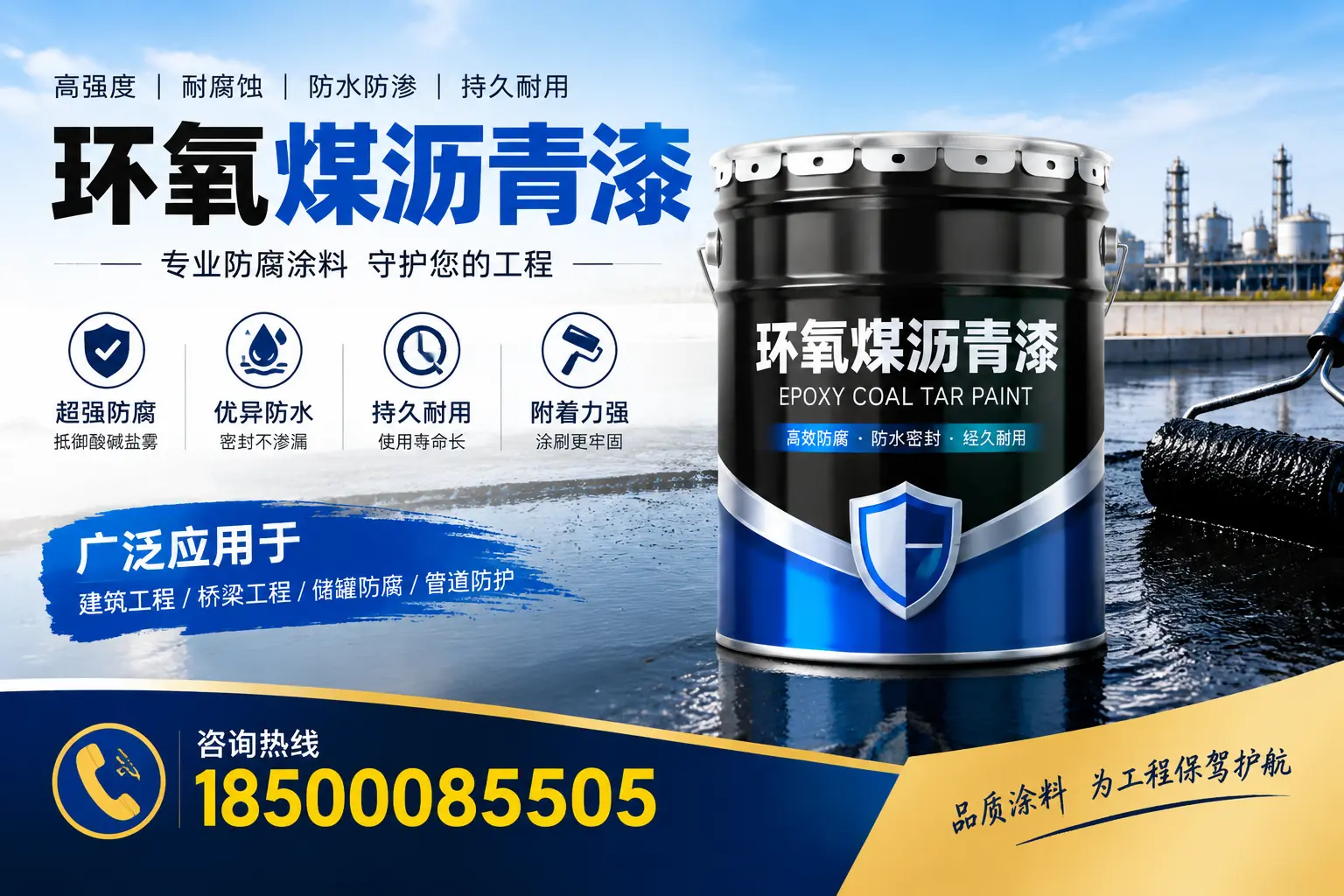 环氧煤沥青漆的施工流程详解，助力保定工程顺利完成